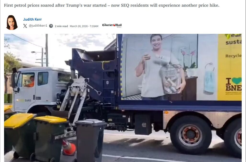 Courier Mail: Garbage rates tipped to rise as diesel bills explode